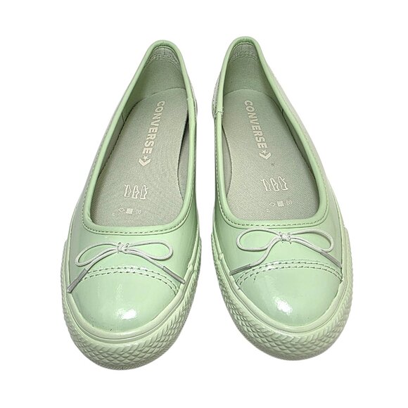 Chuck Taylor All Star Dainty Ballerina Shoes Patent Leather Women's Mint A14852C - Picture 6 of 13